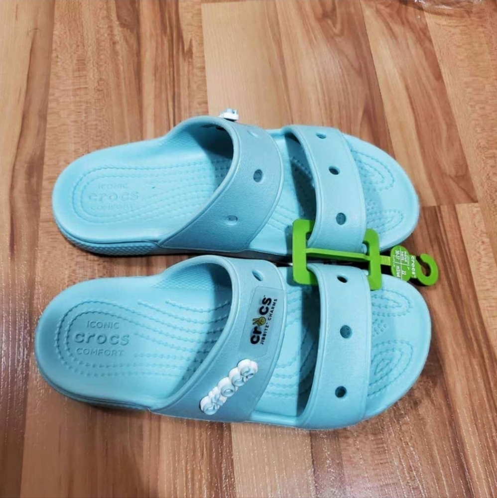 Crocs Two-Strap Slide Sandals for women US 6 - Picture 2 of 3